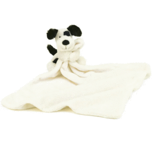 BASHFUL BLACK AND CREAM PUPPY SOOTHER