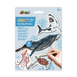 SCRATCH STICKERS - SEA ANIMALS