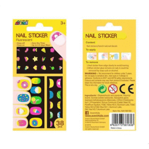 NAIL STICKERS FLUORESCENT COOKIE