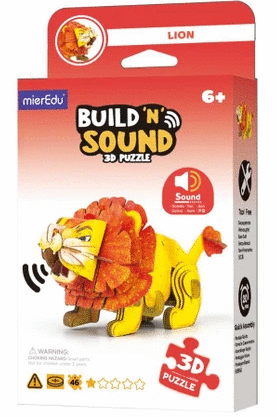 BUILD N SOUND 3D PUZZLE LION