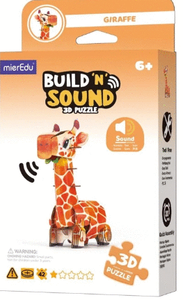 BUILD N SOUND 3D PUZZLE GIRAFFE