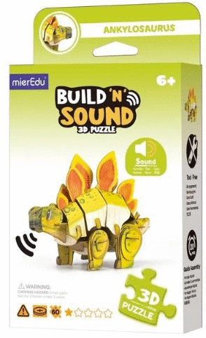 BUILD 'N' SOUND 3D PUZZLE STEGOSAURUS