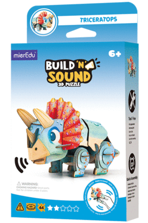 BUILD 'N' SOUND 3D PUZZLE TRICERATOPS