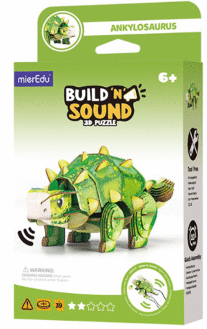 BUILD 'N' SOUND 3D PUZZLE ANKYLOSAURUS