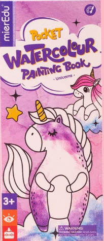 POCKET WATERCOLOUR PAINTING BOOK UNICORNS