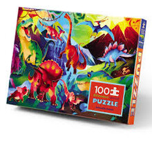 HOLOGRAPHIC PUZZLE 100 PIECE - DINOSAUR WORLD